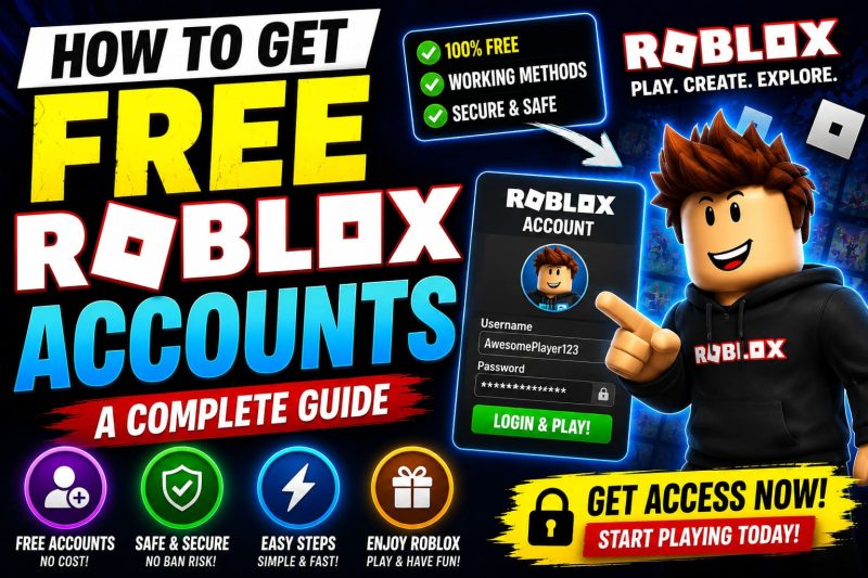 How to Get Free Roblox Accounts & Passwords: A Comprehensive Guide